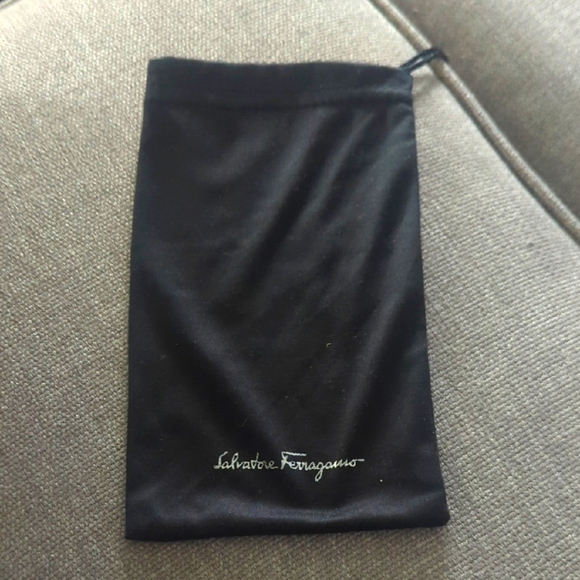 Salvatore Ferragamo Black Satin Sunglass Pouch Dust Bag - Great Condition - Picture 1 of 3
